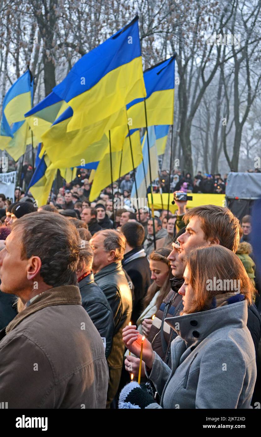 Hungersnot, 79.. Jahrestag, Kiew, Ukraine. Holodomor - Josef Stalin-ordnete Hungersnot, die Millionen von Ukrainern getötet Stockfoto