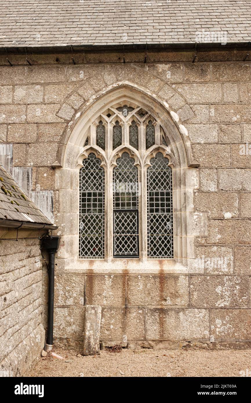 Außenansicht von St. Crewenna (KIRCHE VON SAINT CREWEN), Crowan, Cornwall Stockfoto