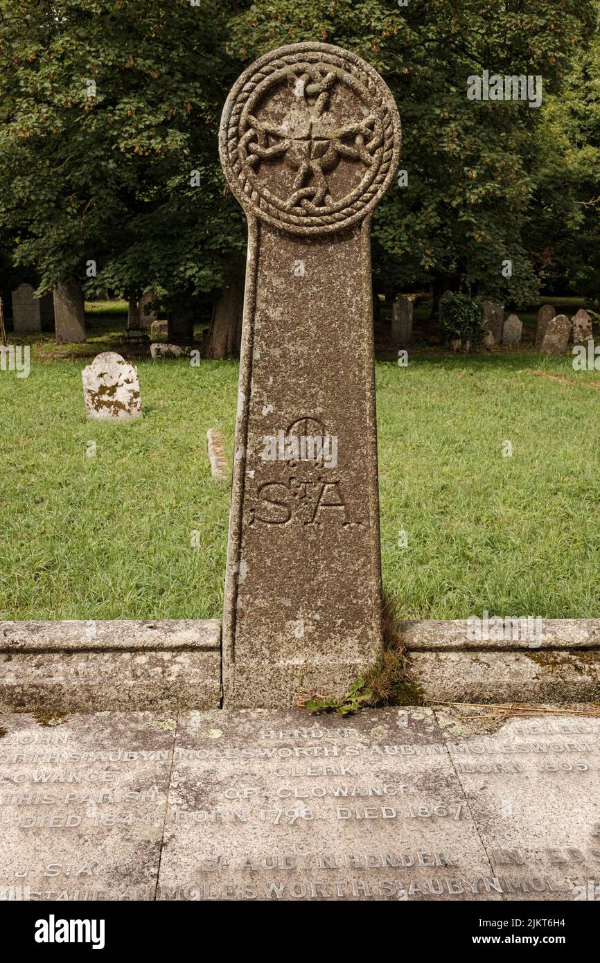 Außenansicht von St. Crewenna (KIRCHE VON SAINT CREWEN), Crowan, Cornwall Stockfoto