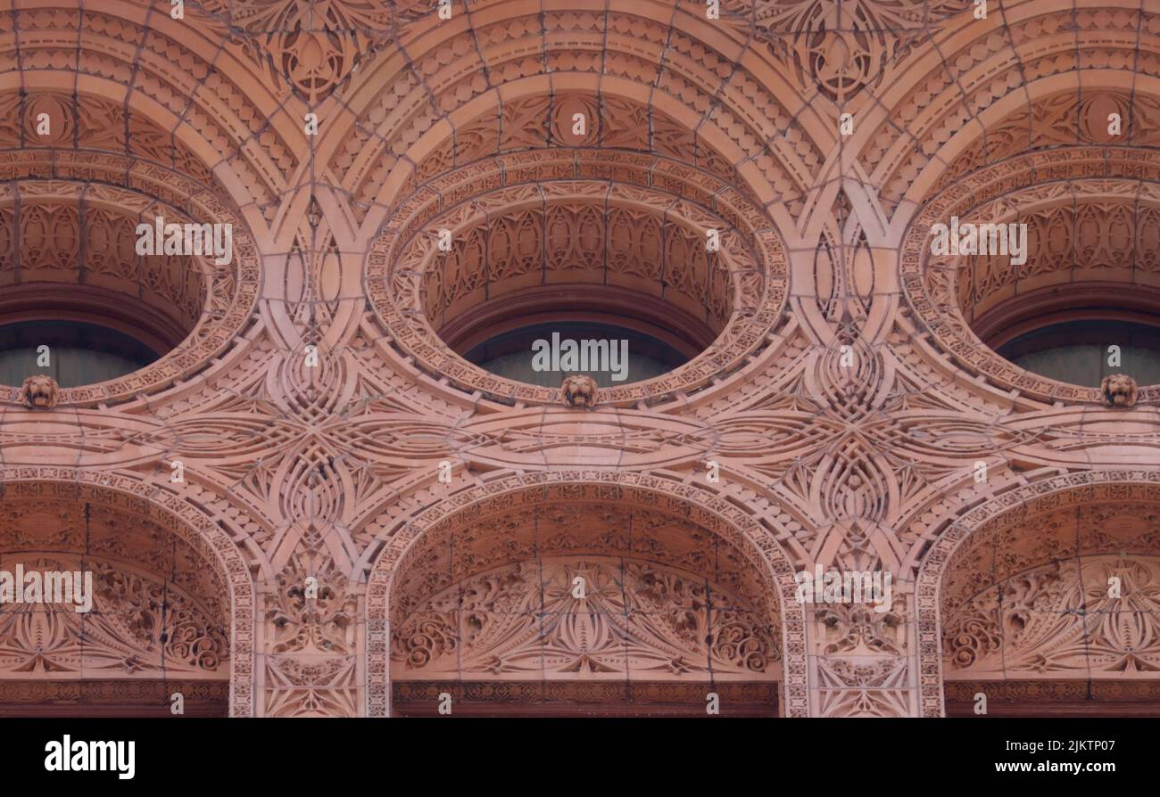 Terracotta Detail auf dem Guaranty Building in Downtown Buffalo, NY Stockfoto