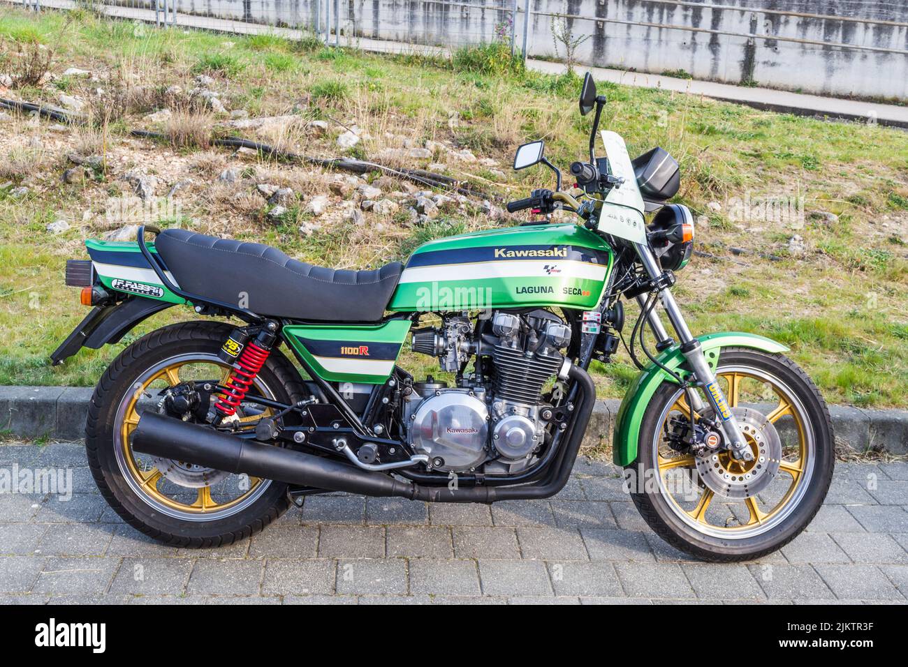 Ein Jahrgang 1982. Kawasaki GPz1100 B2 Motorrad Stockfoto