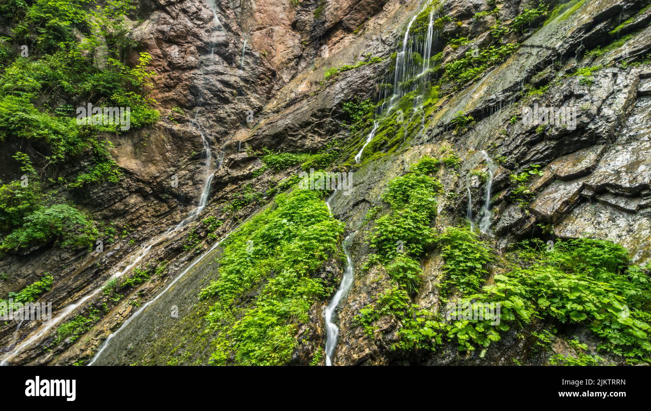 Ein Wasserfall in der Wimbachklamm Stockfoto
