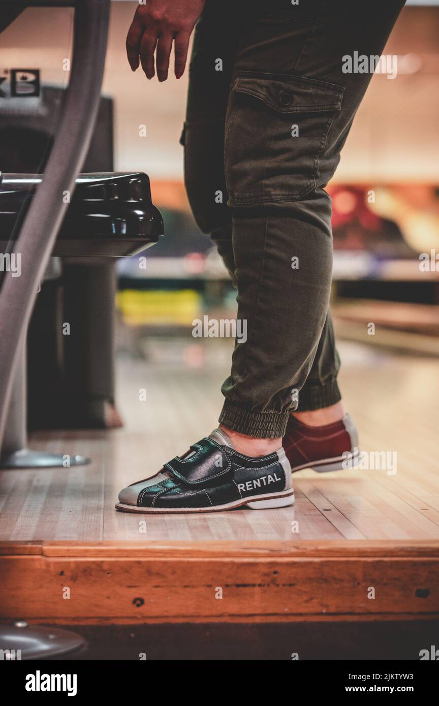 Bowling in Nybro, einer kleinen Stadt in Schweden Stockfoto