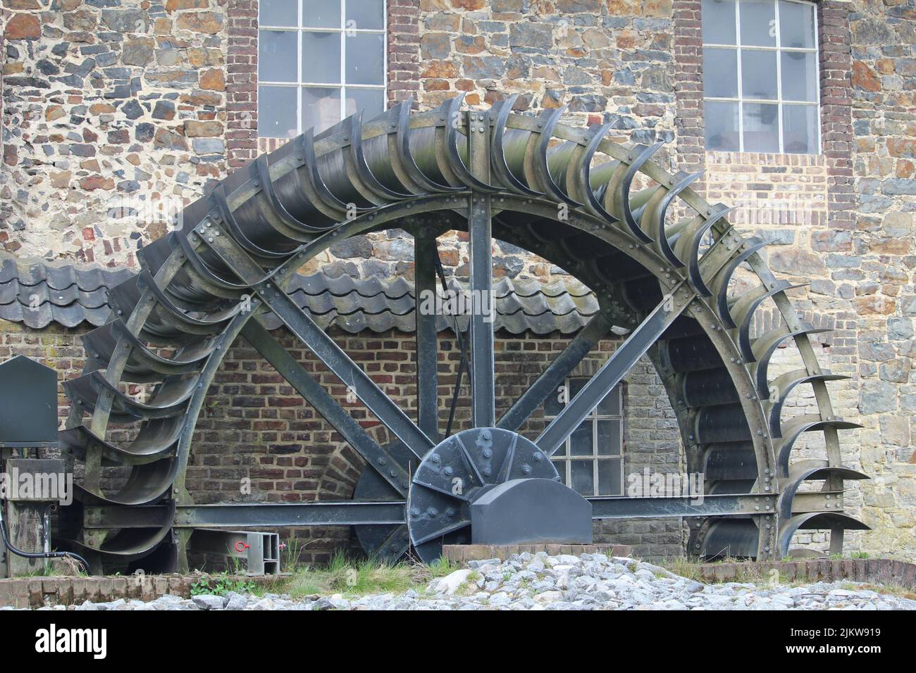 Die Gitstapper-Mühle in Vlodrop, Niederlande Stockfoto