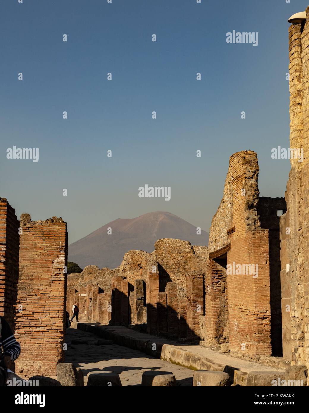 Eine schöne Aufnahme der antiken Ruinen von Pompeji Stockfoto