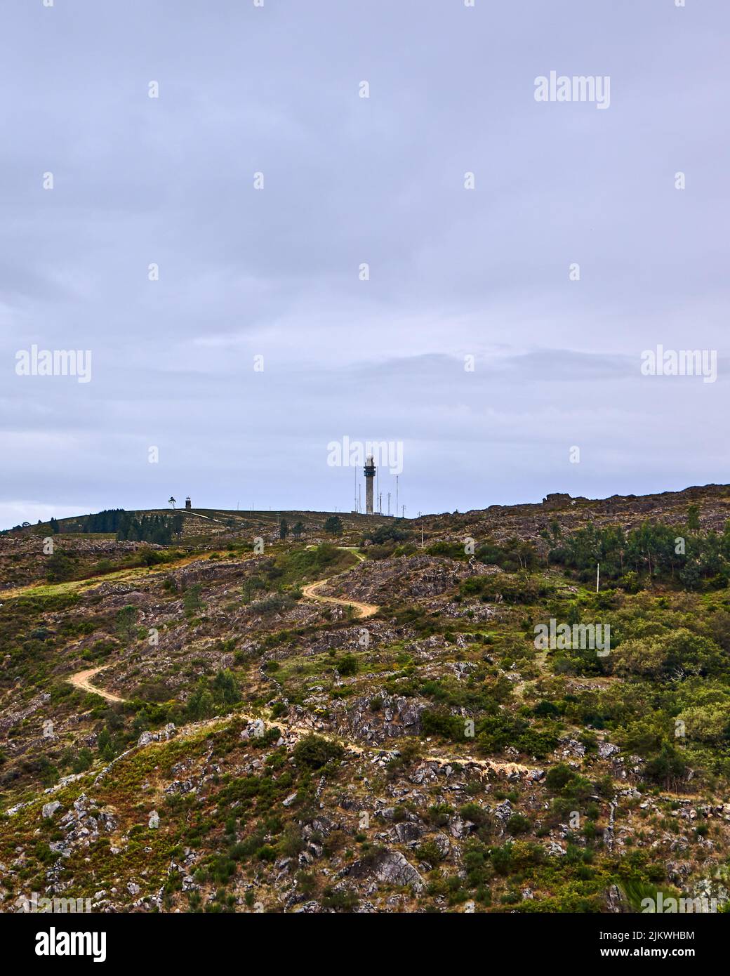 Eine bergige Landschaft in Arouca, Portugal Stockfoto