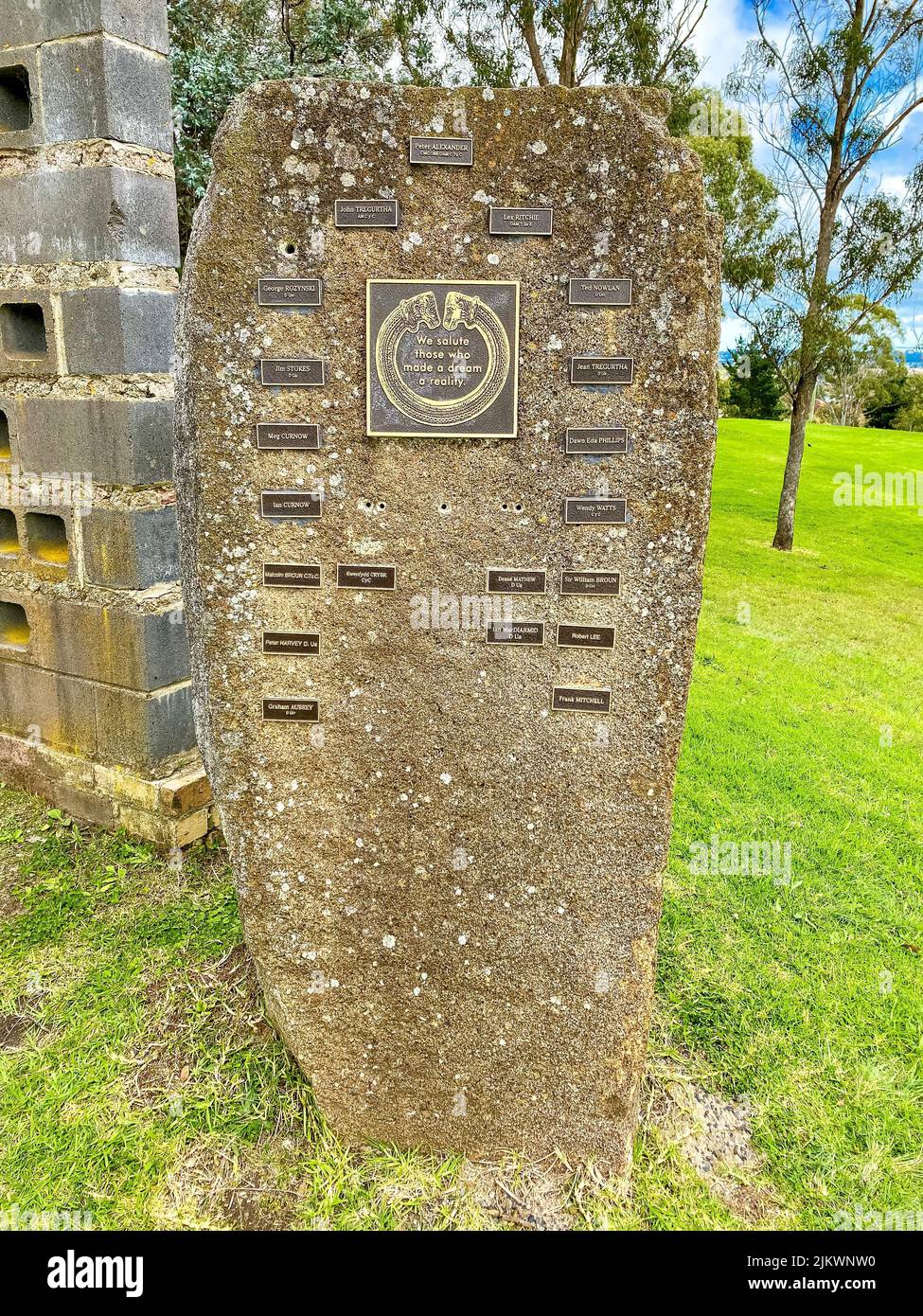 The Standing Stones on Martins Lookout in Glen Innes, Australien Stockfoto
