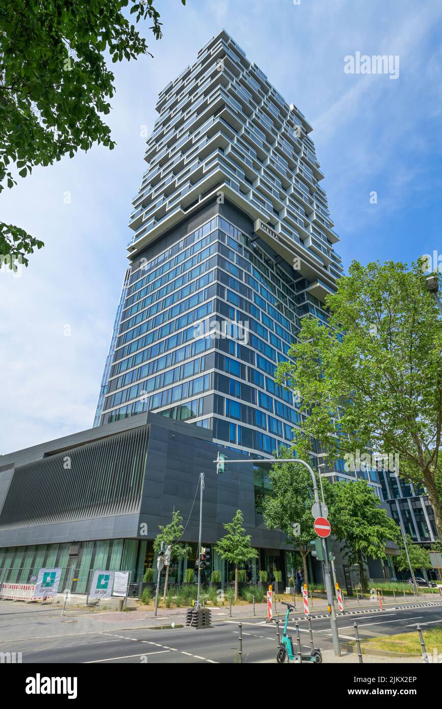 Hochhaus Hotel Melia, Senckenberganlage, Frankfurt am Main, Hessen, Deutschland Stockfoto