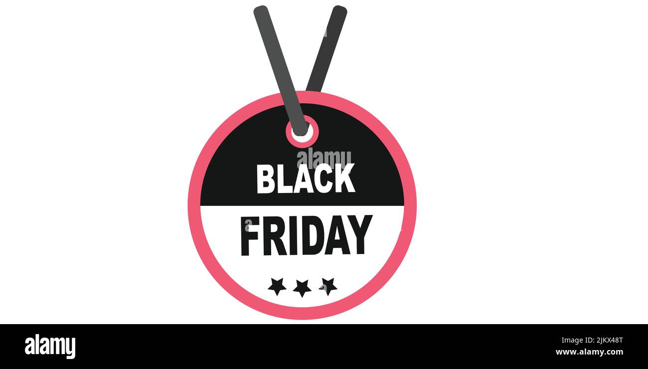 Black Friday Sale Vektor-Design Black Friday Rabatt-Coupons ab Verkaufsangebot Poster Banner Etiketten Aufkleber für Marketing und Werbung Stock Vektor