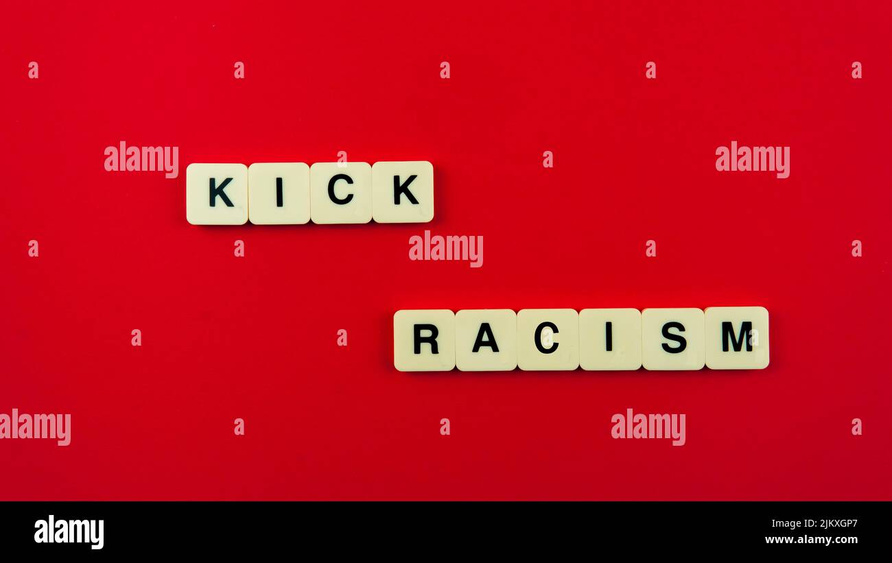 Black Lives Matter ist richtig, rasicm weg zu treten. Rcism ist ein Problem, das bis heute hapen. Stockfoto