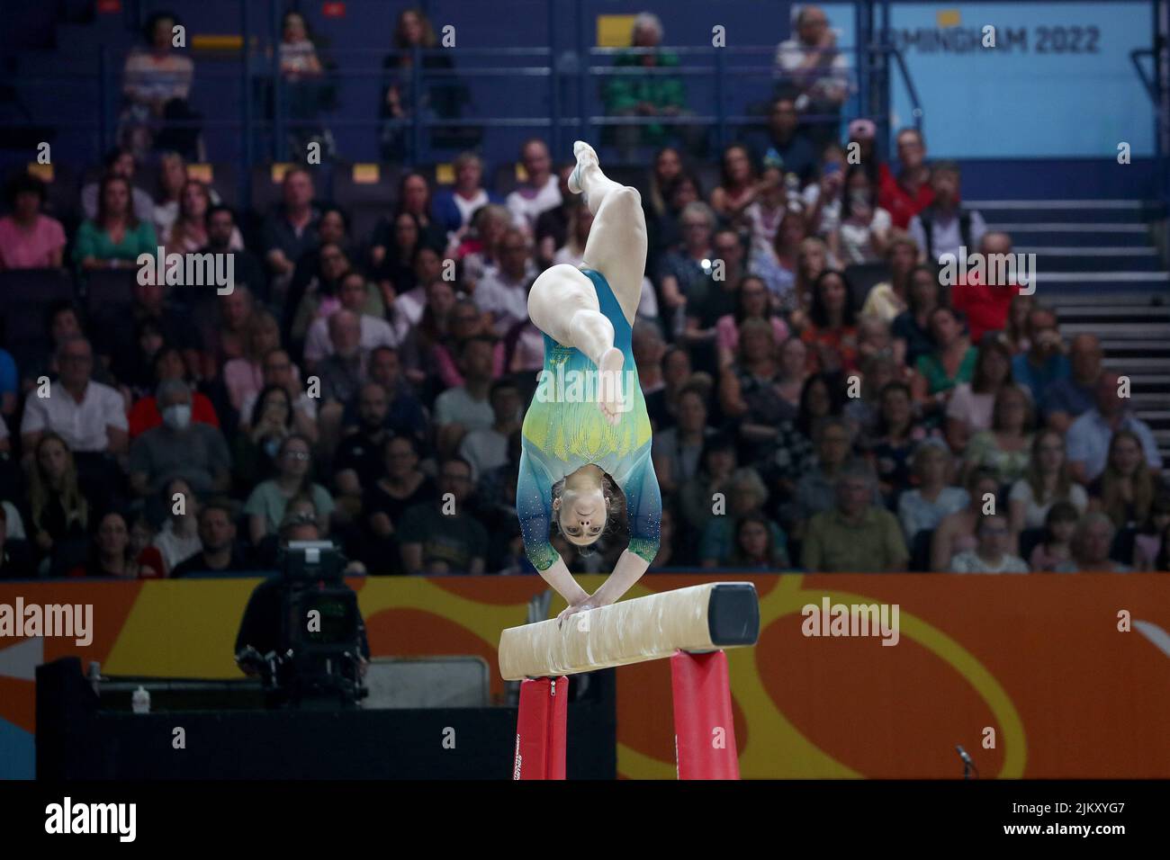 Birmingham, Großbritannien, 2.. August 2022. Georgia GODWIN aus Australien während des Women's Balance Beam Finals am fünften Tag der Commonwealth Games in der utilita Arena, Birmingham, England, am Dienstag, 2.. August 2022. (Kredit: Mark Fletcher | MI News) Kredit: MI Nachrichten & Sport /Alamy Live News Stockfoto