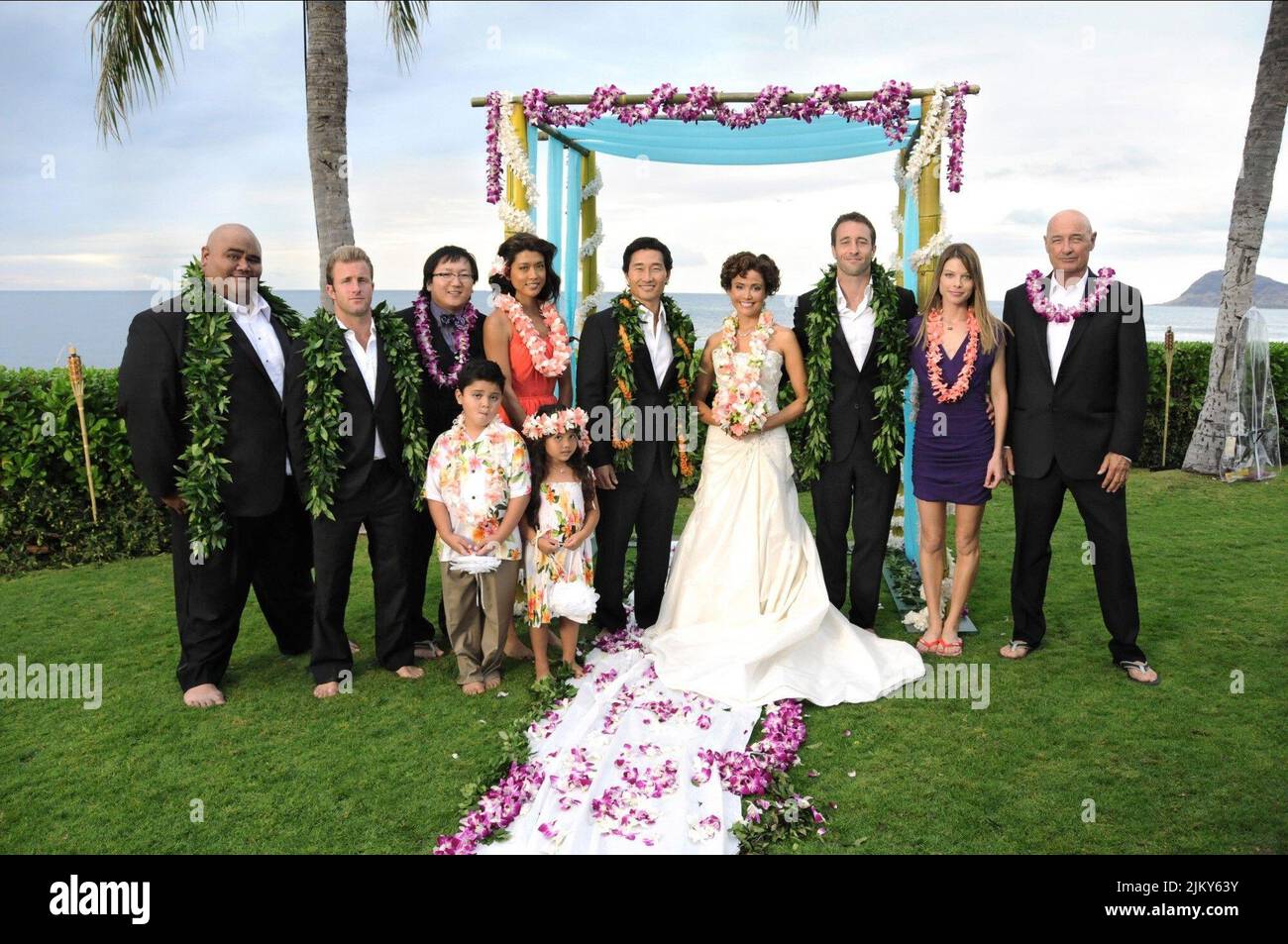 LILY, CAAN, OKA, PARK, KIM, AYLESWORTH, O'LOUGHLIN, GERMAN, O'QUINN, HAWAII FIVE-0, 2010 Stockfoto