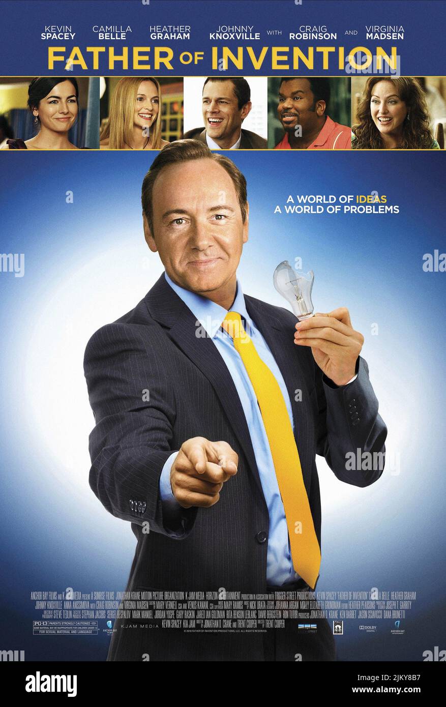 CAMILLA BELLE, Heather Graham, Johnny Knoxville, Craig Robinson, ANNA SCHAFER, Kevin Spacey, Plakat, Vater von Erfindung, 2010 Stockfoto