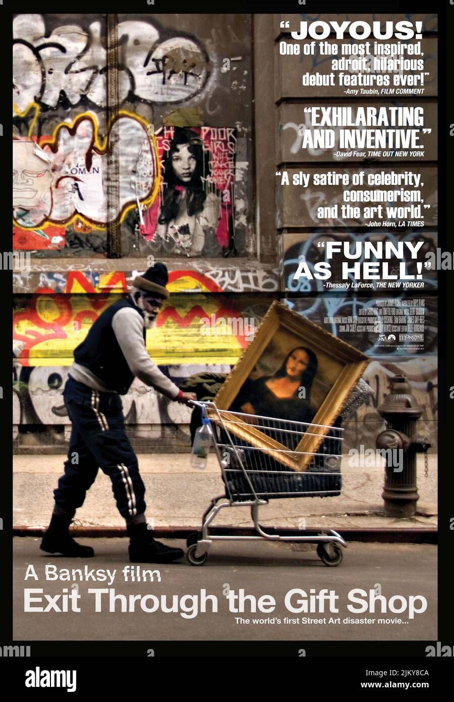 FILMPLAKAT, AUSGANG DURCH DEN SOUVENIRLADEN, 2010 Stockfoto