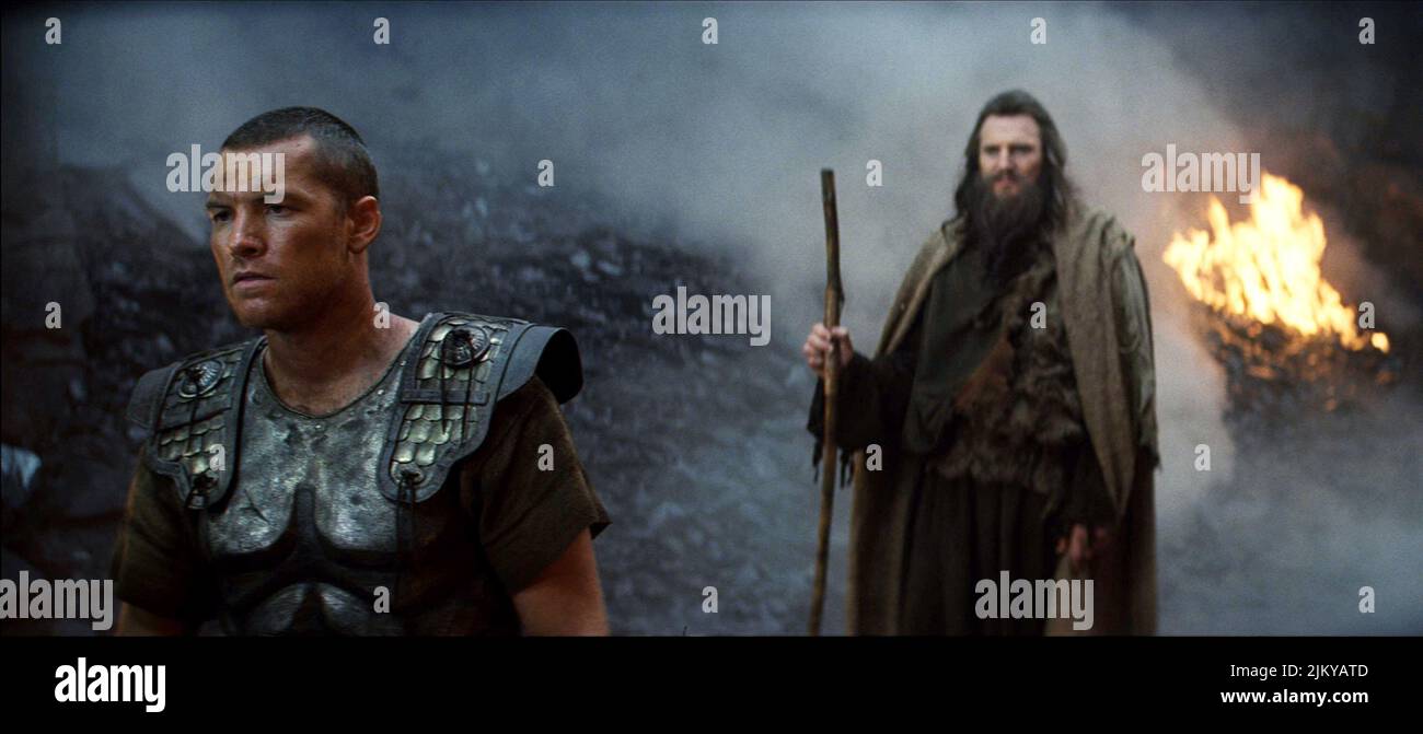 WORTHINGTON, NEESON, CLASH OF THE TITANS, 2010 Stockfoto