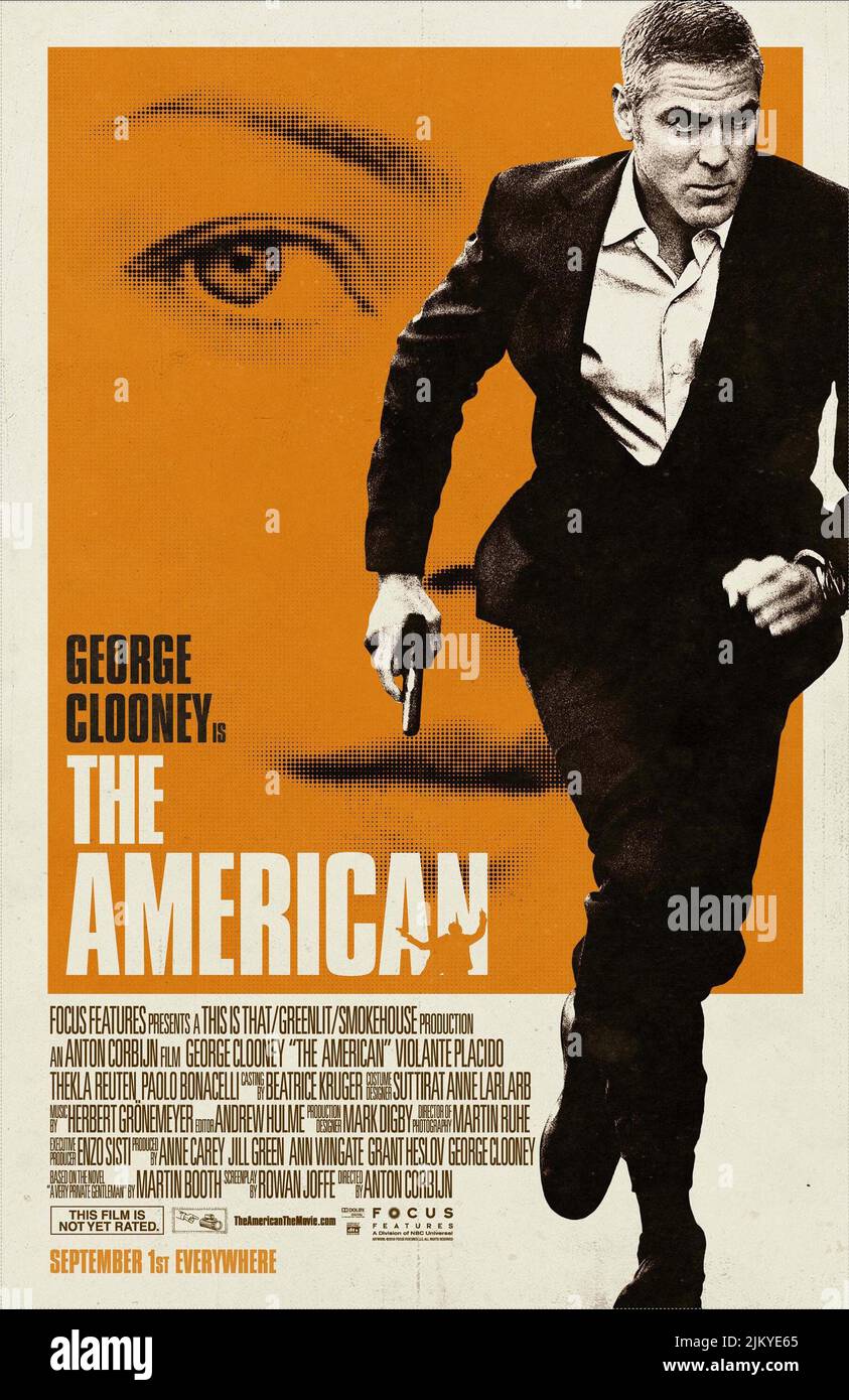 GEORGE CLOONEY POSTER, THE AMERICAN, 2010 Stockfoto