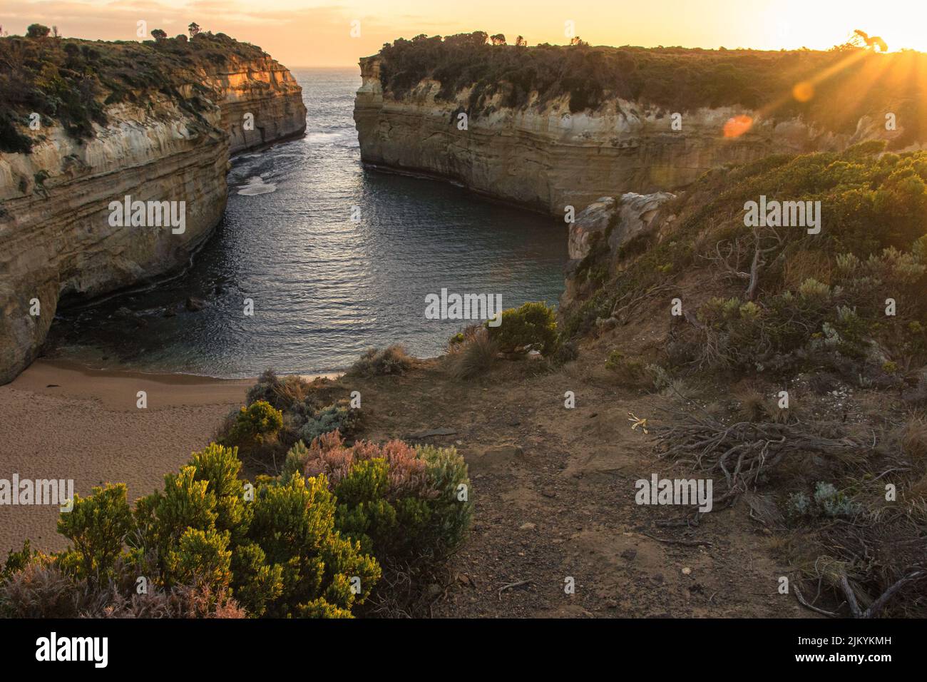 Loch und Schlucht an der Great Ocean Road Stockfoto