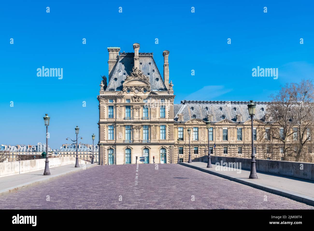 Paris, die Pont Royal, schöne Brücke im Zentrum Stockfoto