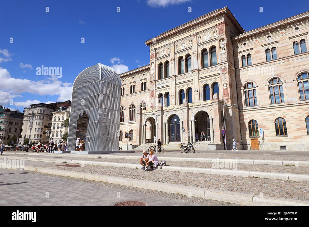 Stockholm Schweden, 29. Juli 2022: Außenansicht der Nationalgalerie. Stockfoto