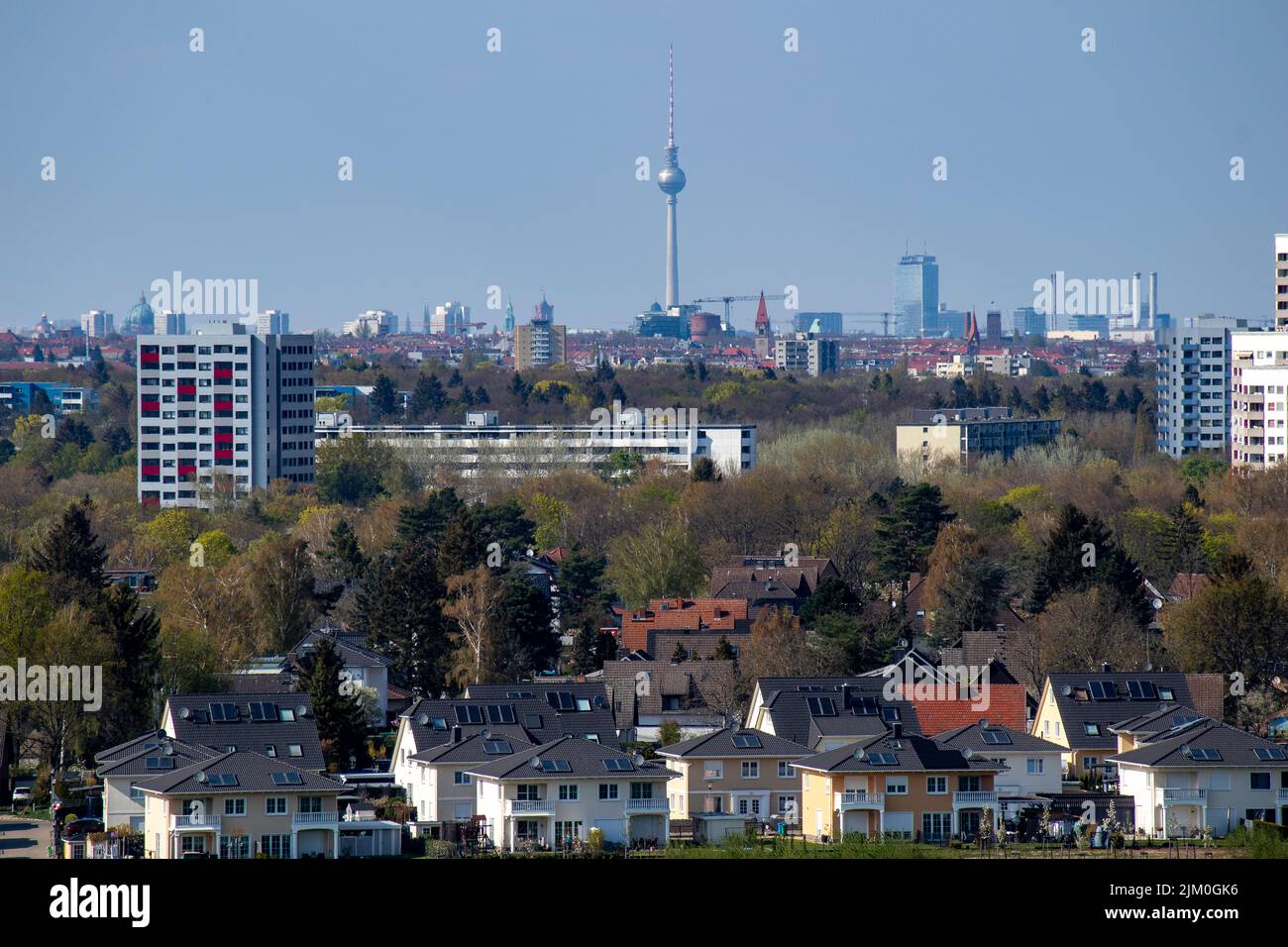 Ein Vorort von Gropiusstadt in Berlin Stockfoto