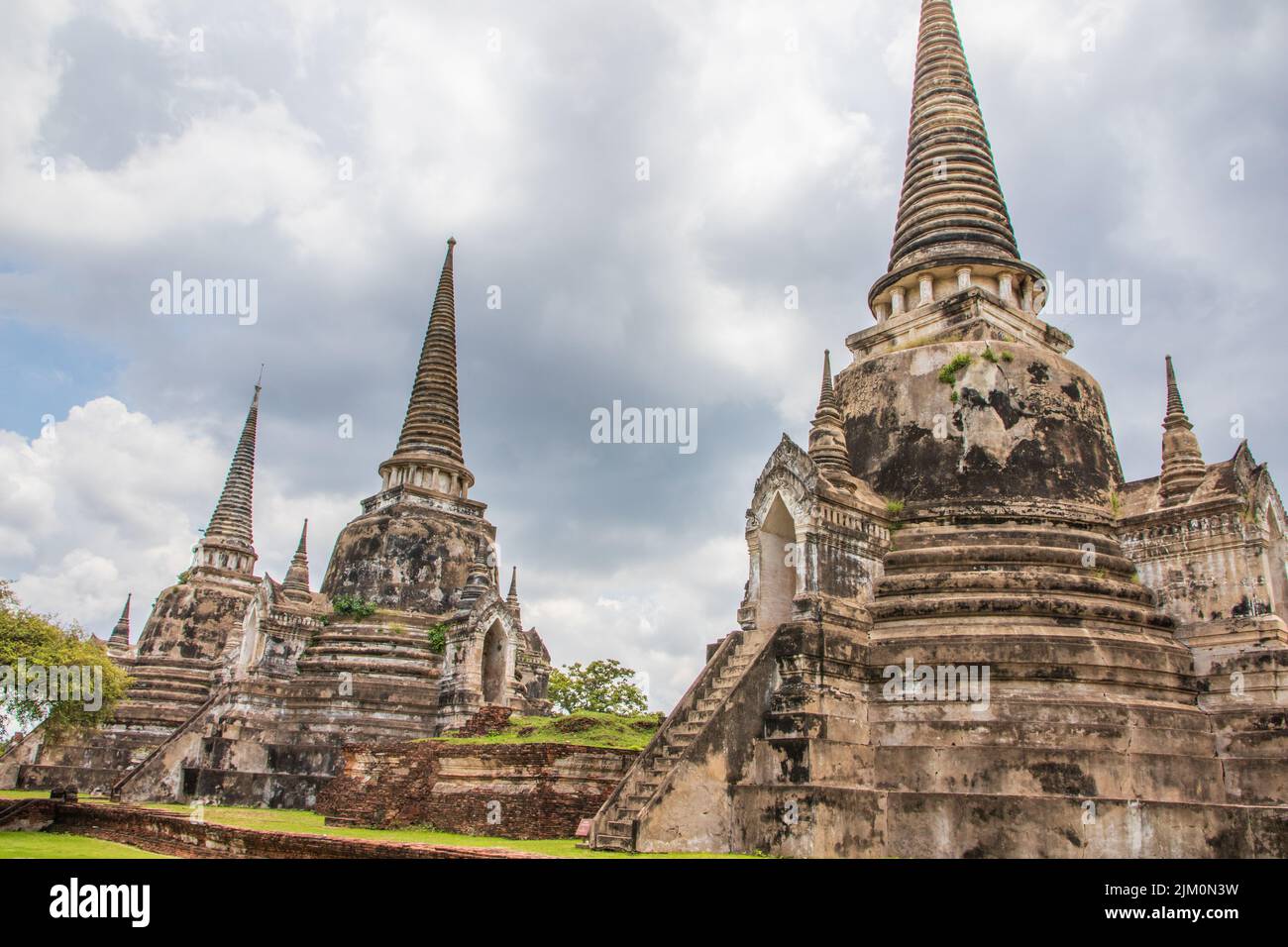 Der thailändische Wat Phra Si Sanphet in Ayutthaya Thailand Südost A Stockfoto