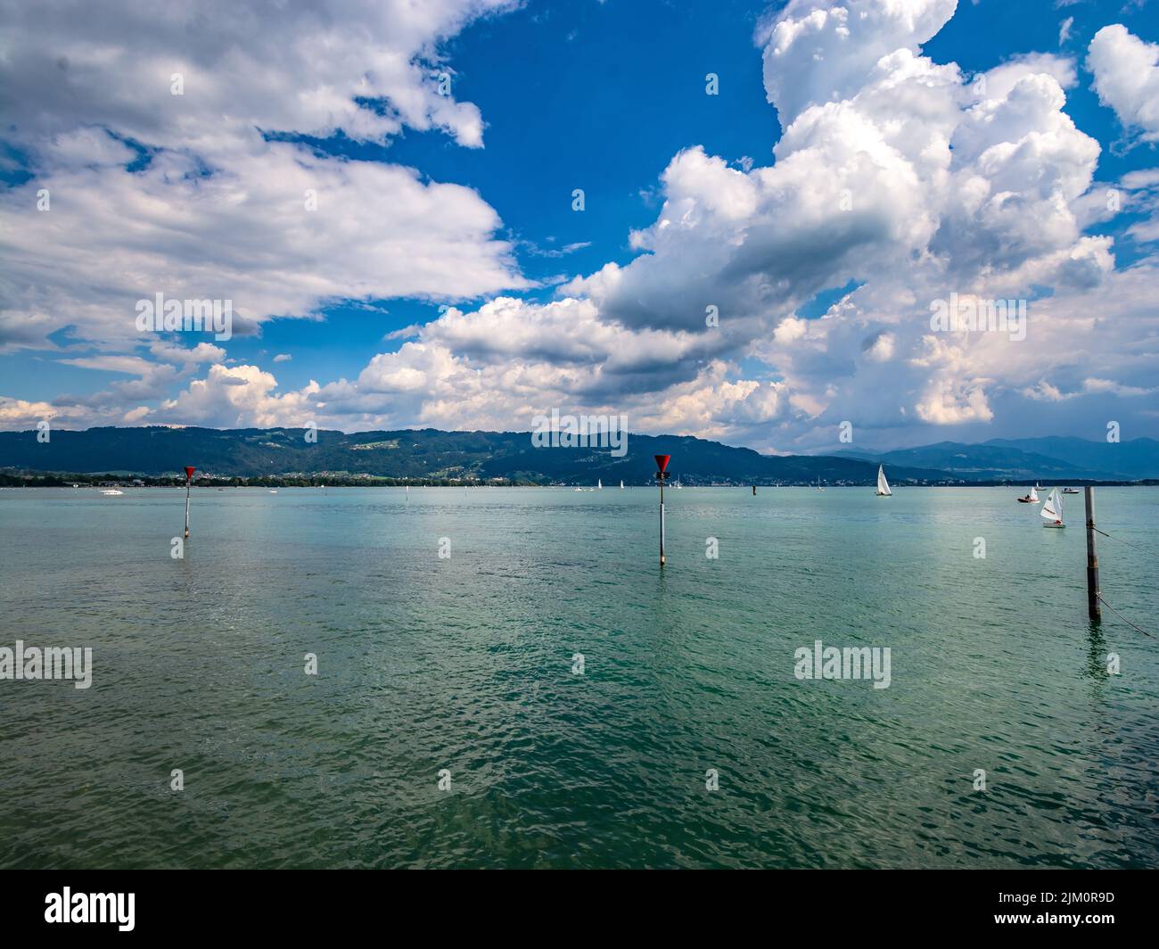 BAYERN : Blick von der Insel Lindau Stockfoto