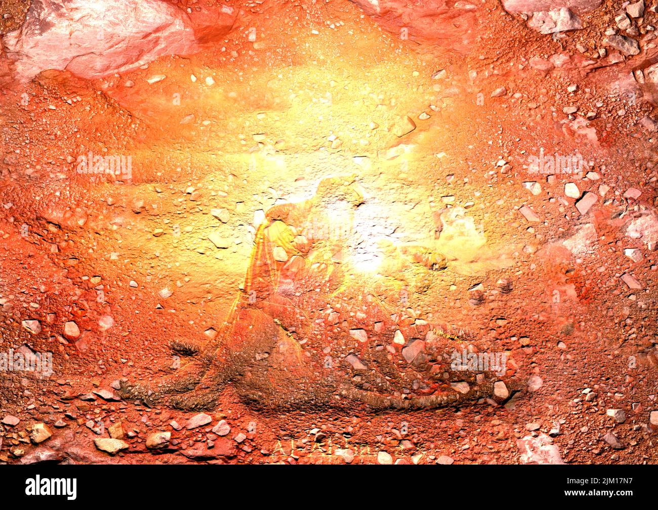 Imam Hussein trauert über den Tod seines geliebten Sohnes Hazrat Ali