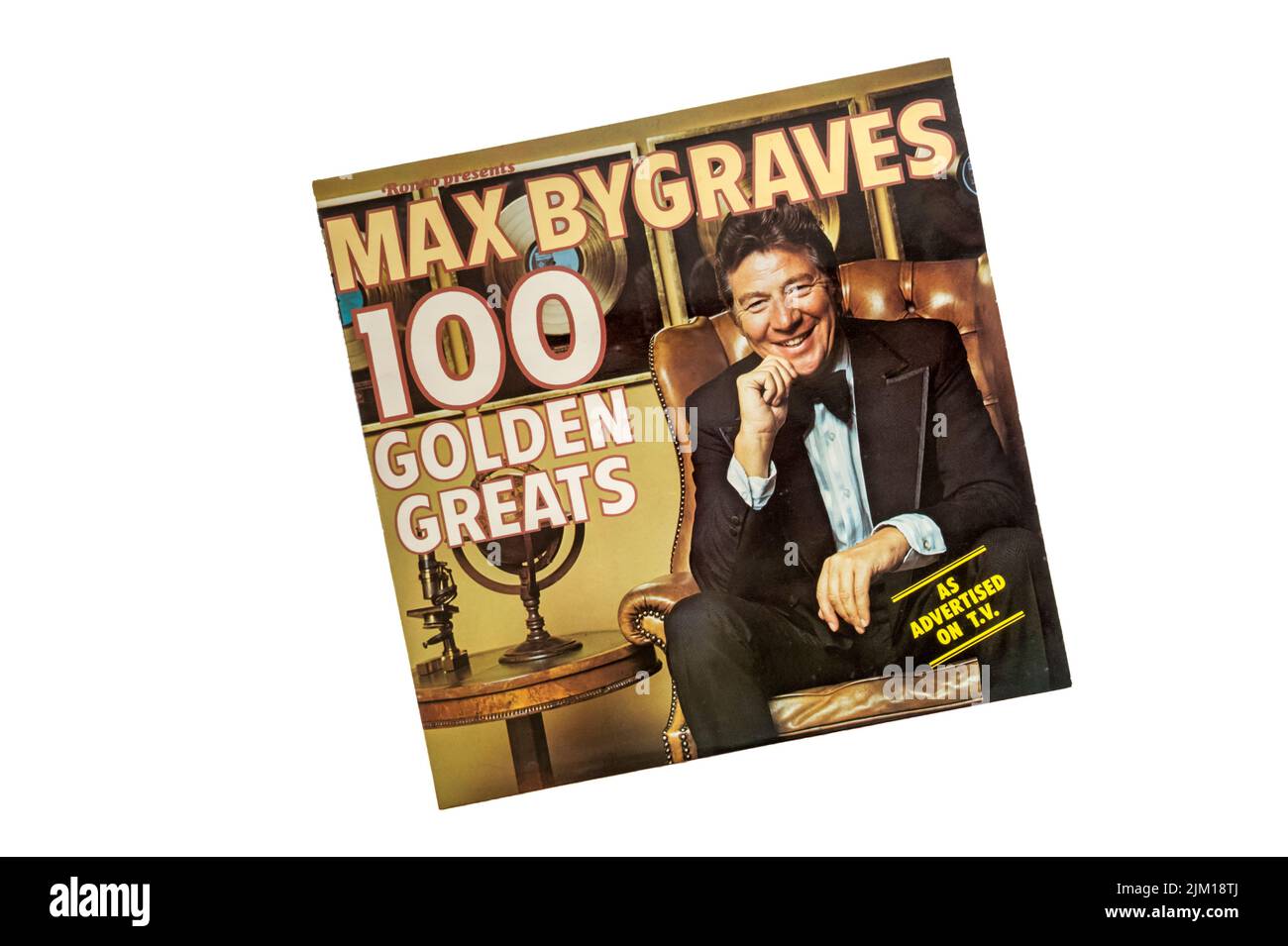 Max Bygraves 100 Goldene Größen wurden 1976 von Ronco veröffentlicht. Stockfoto