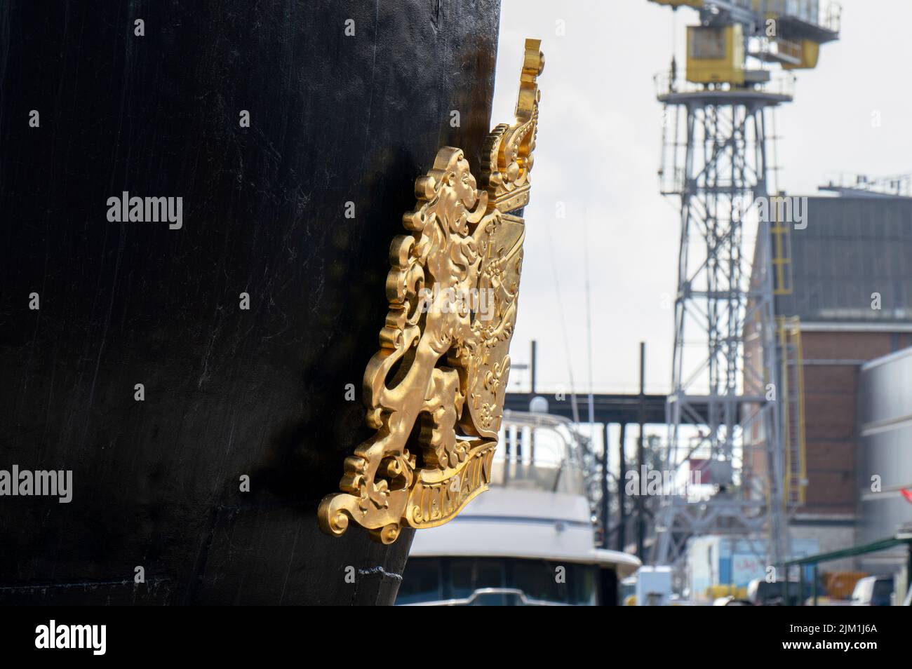 Emblem Auf Dem Schorpioen-Schiff In Den Helder Niederlande 23-9-2019 Stockfoto