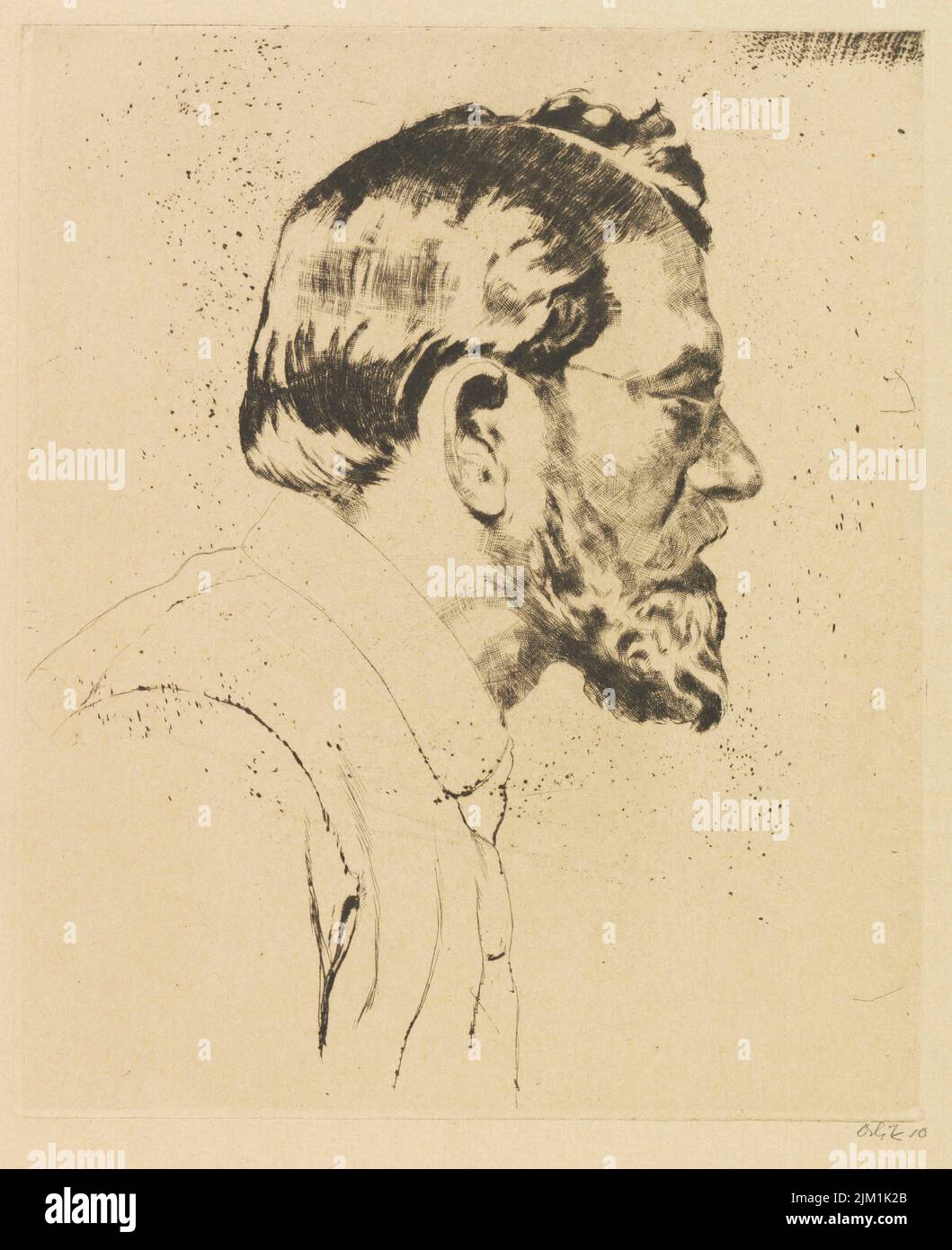 Selbstporträt. Museum: PRIVATE SAMMLUNG. Autor: EMIL ORLIK. Stockfoto