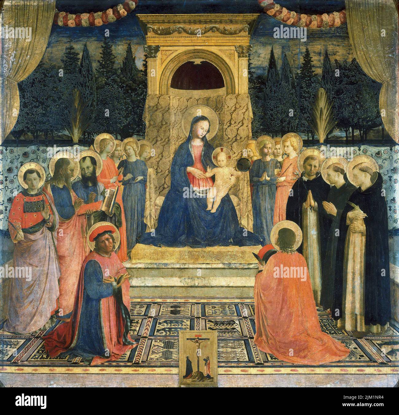 Das San Marco Altarbild. Museum: San Marco, Florenz. Autorin: FRA ANGELICO. Stockfoto