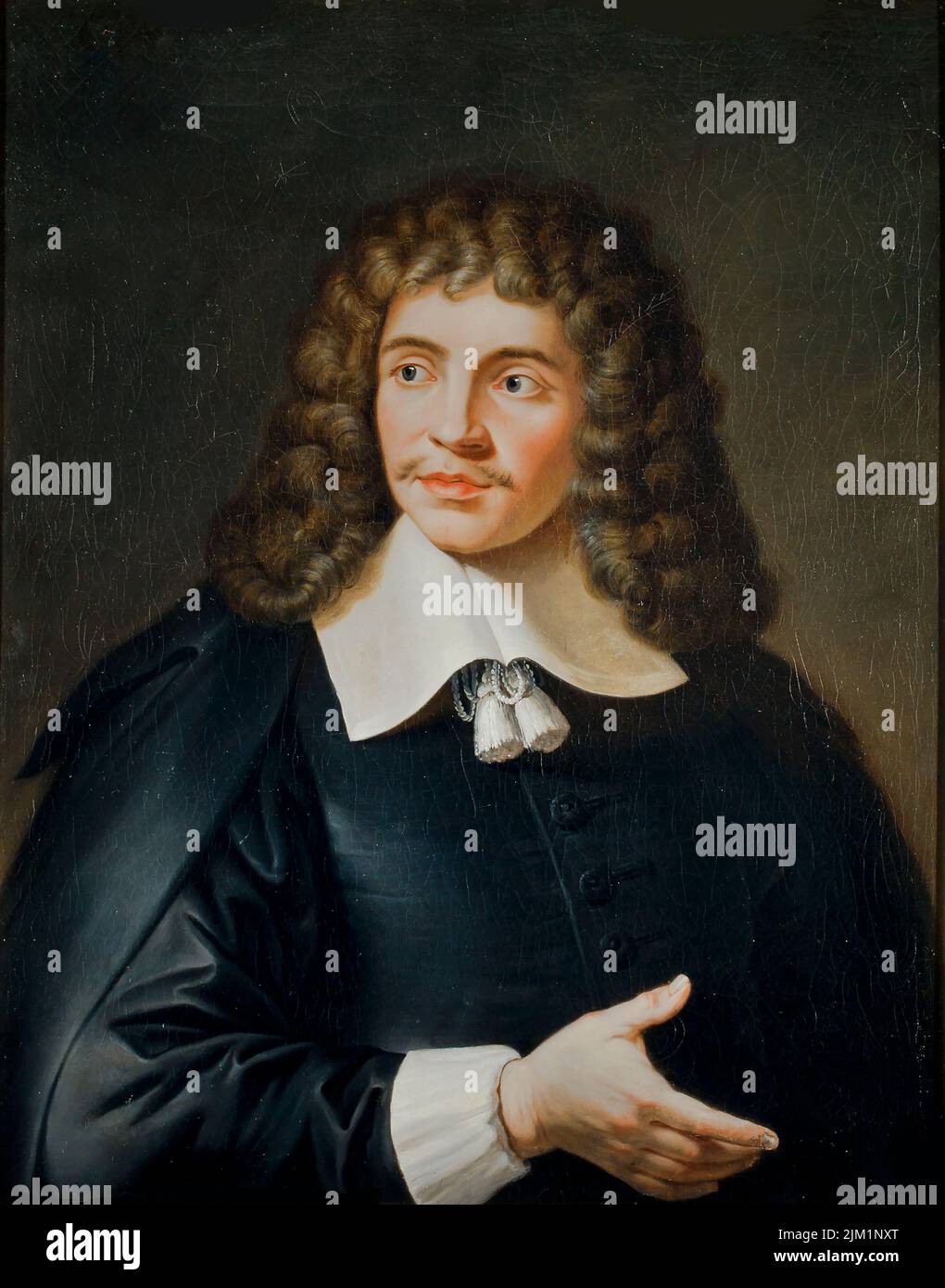 Porträt des Autors Moliére (1622-1673). Museum: PRIVATE SAMMLUNG. Autor: ANONYM. Stockfoto