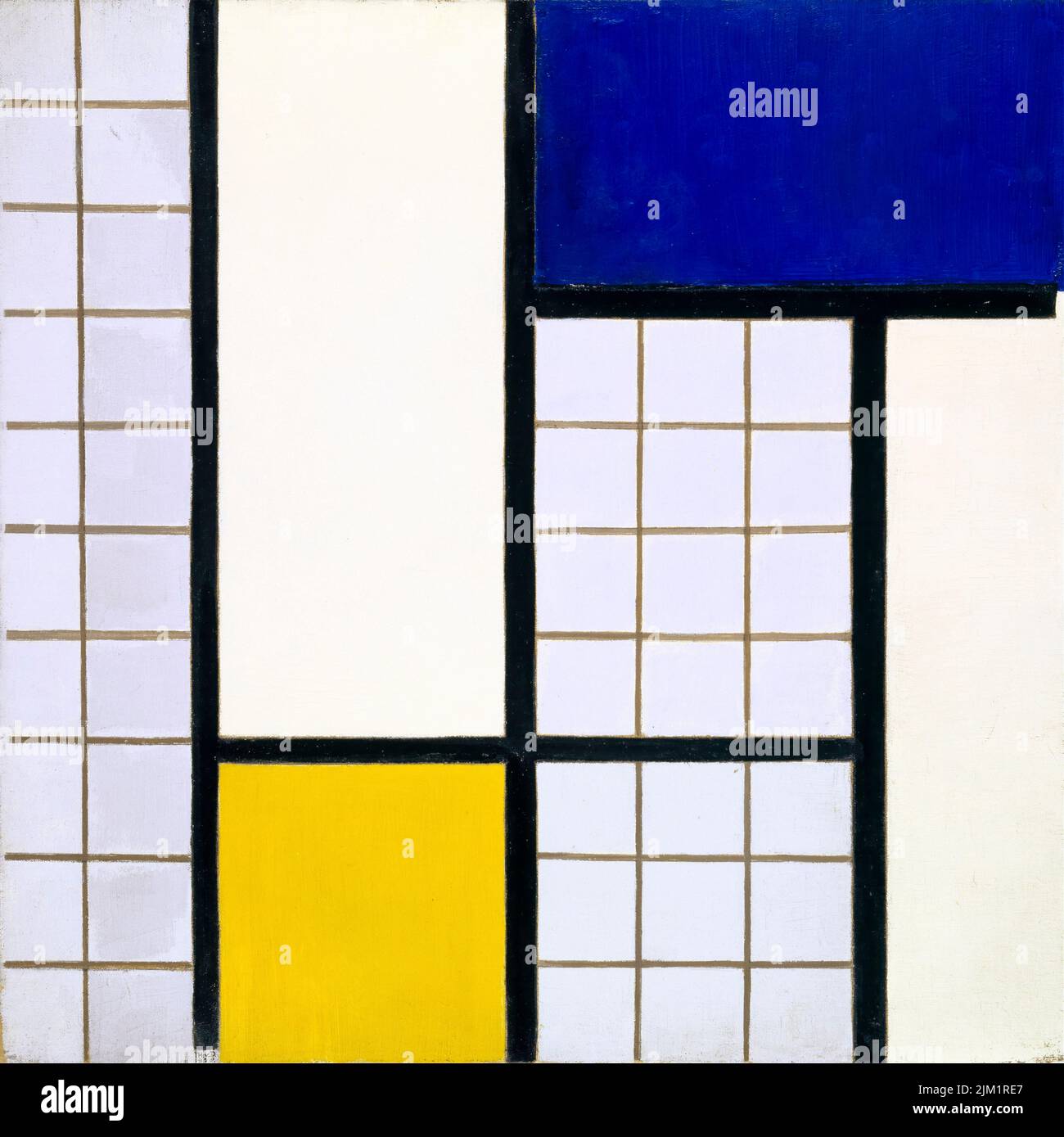 Theo van Doesburg abstrakte Malerei, Komposition in Halbtönen, Öl auf Leinwand, 1928 - Moderne Kunst Stockfoto