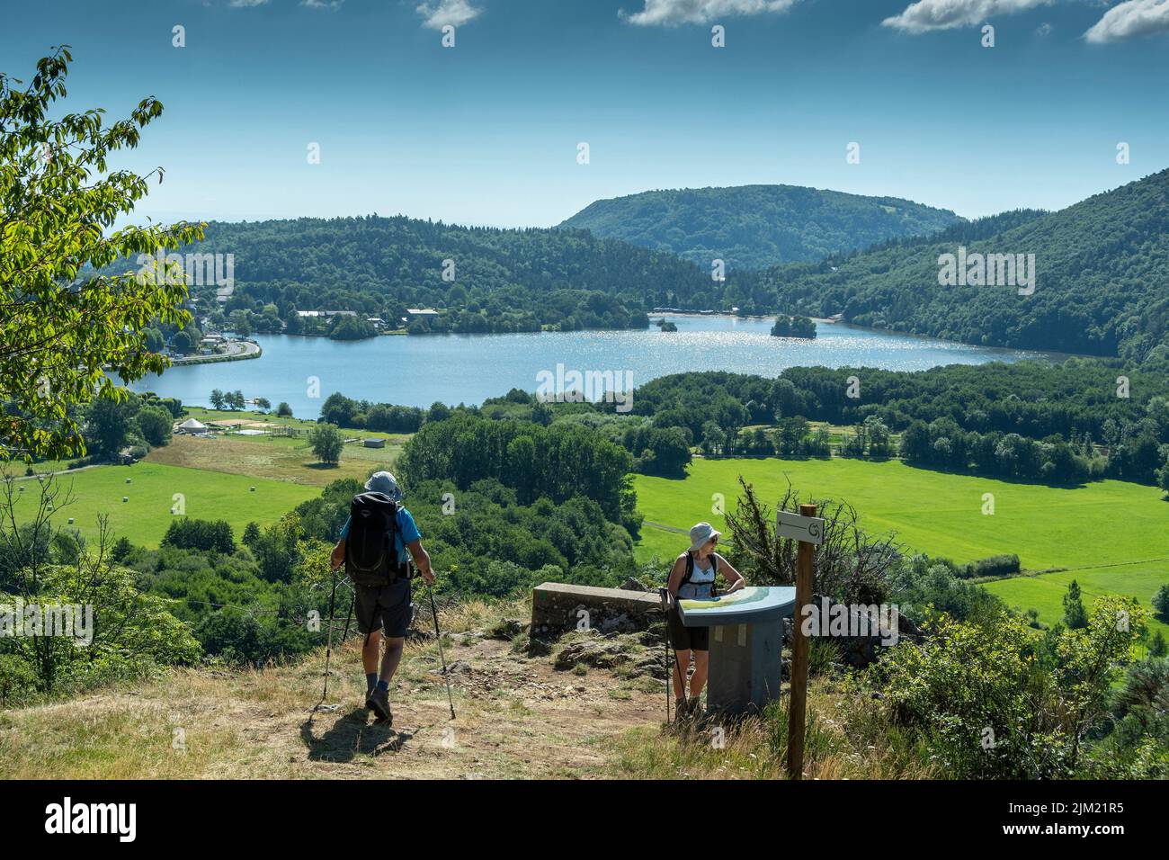 See Chambon , regionaler Naturpark der Vulkane der Auvergne, Departement Puy de Dome, Auvergne Rhone Alpes, Frankreich Stockfoto