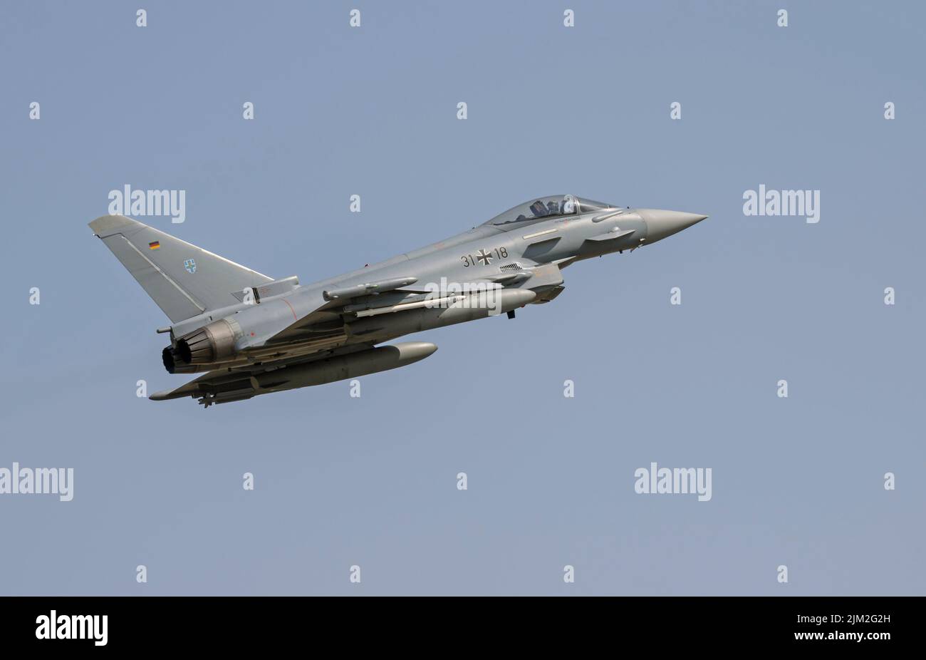 Deutsche Luftwaffe EF2000 Euro Fighter beim Royal International Air Tattoo Stockfoto