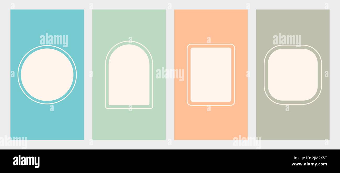 Pastell Geschichte trendy abstrakten Vektor für Beiträge Stock Vektor