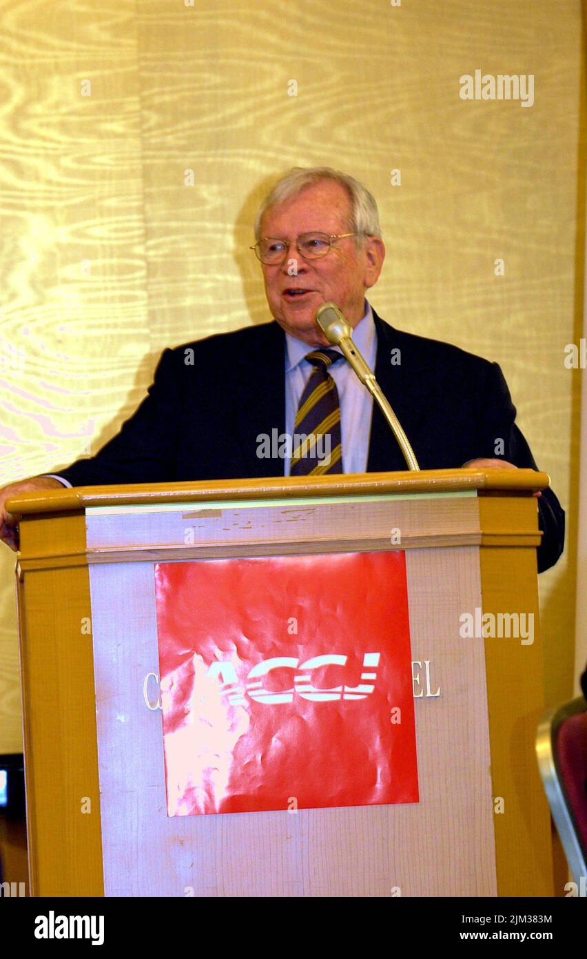 Büro des Sekretärs - FOTOS MIT SEKRETÄR DONALD EVANS AUS JAPAN Stockfoto