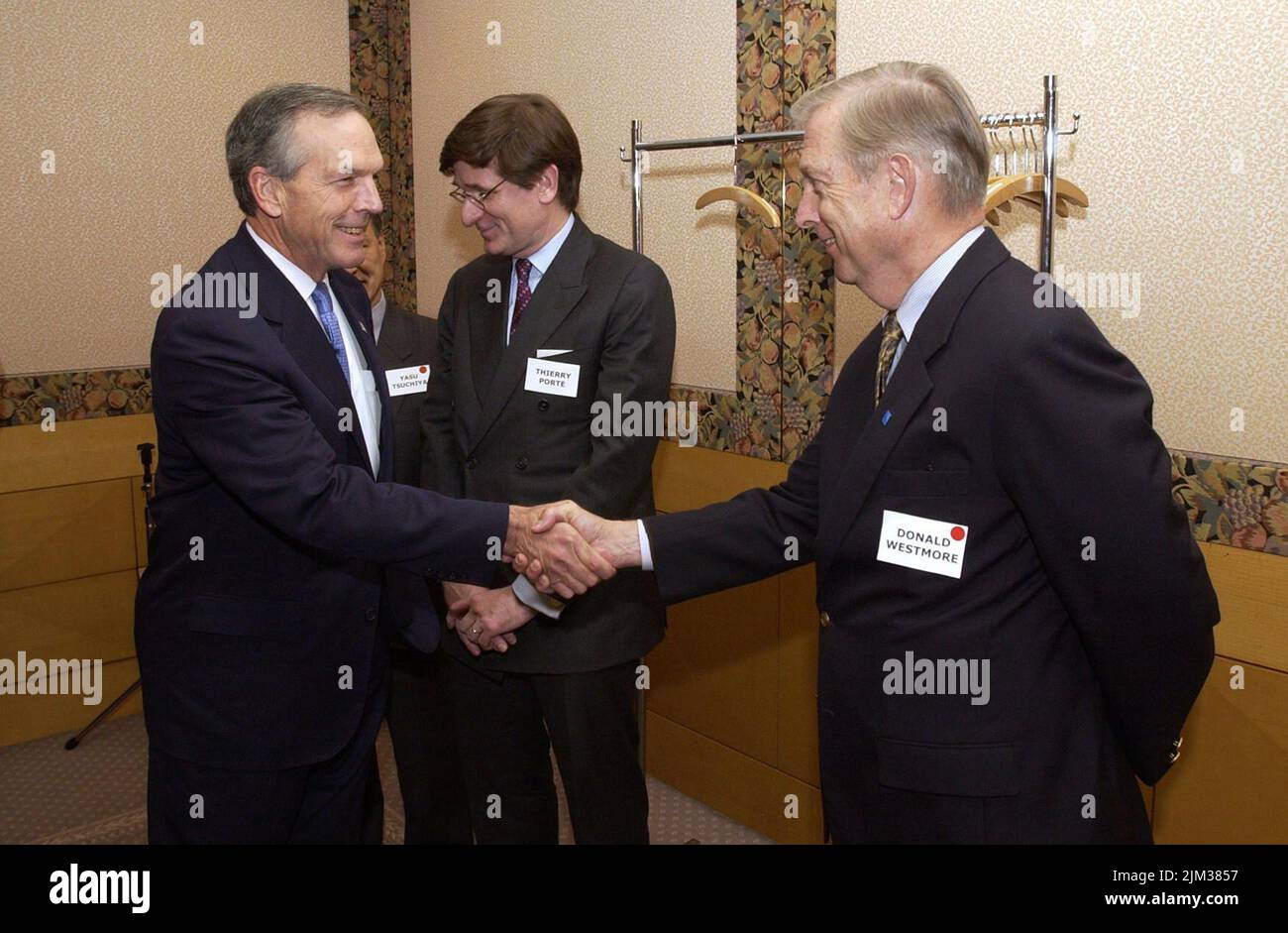 Büro des Sekretärs - FOTOS MIT SEKRETÄR DONALD EVANS AUS JAPAN Stockfoto