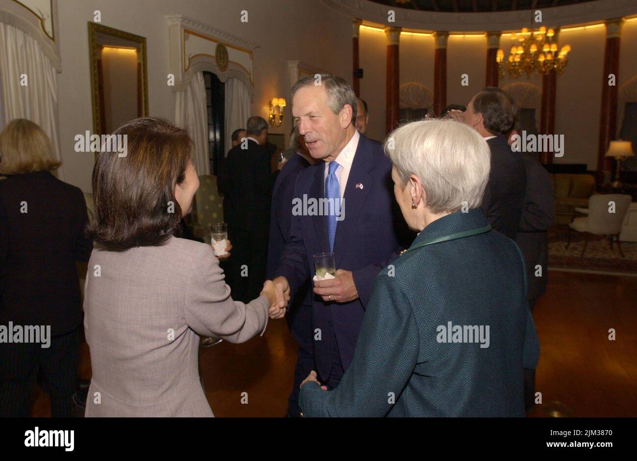 Büro des Sekretärs - FOTOS MIT SEKRETÄR DONALD EVANS AUS JAPAN Stockfoto