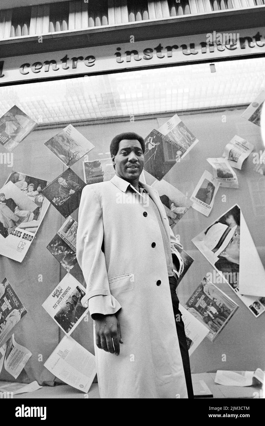 OTIS REDDING (1941-1967) im Oktober 1967, drei Monate vor seinem Tod, in London. Foto: Tony Gale Stockfoto
