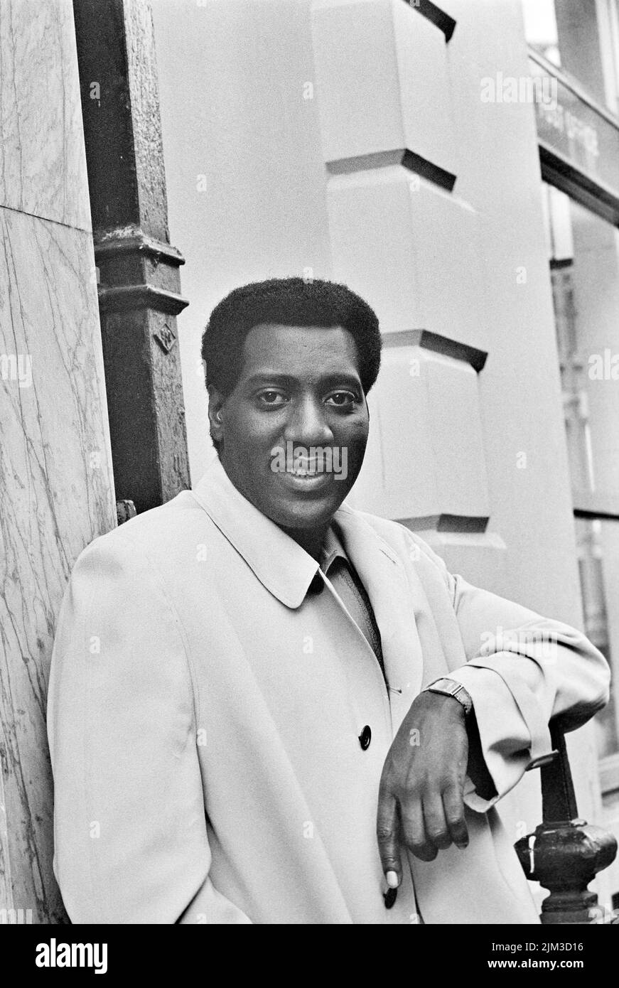 OTIS REDDING (1941-1967) im Oktober 1967, drei Monate vor seinem Tod, in London. Foto: Tony Gale Stockfoto