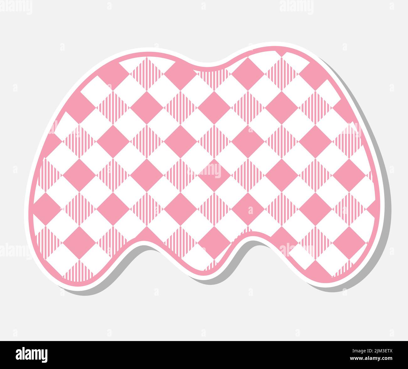 Patchwork handgezeichnete Textilschrift. Niedliche Textilschrift für Scrapbook- oder Collagendesign. Patchwork Alphabet Buchstaben für deine Dekoration mit verworrenen Mustern. Stock Vektor