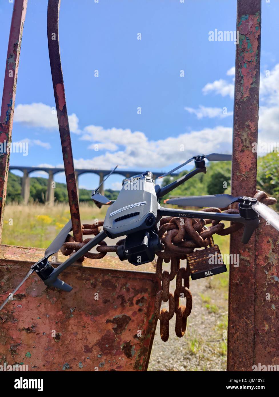 Llangollen Drohne Stockfoto