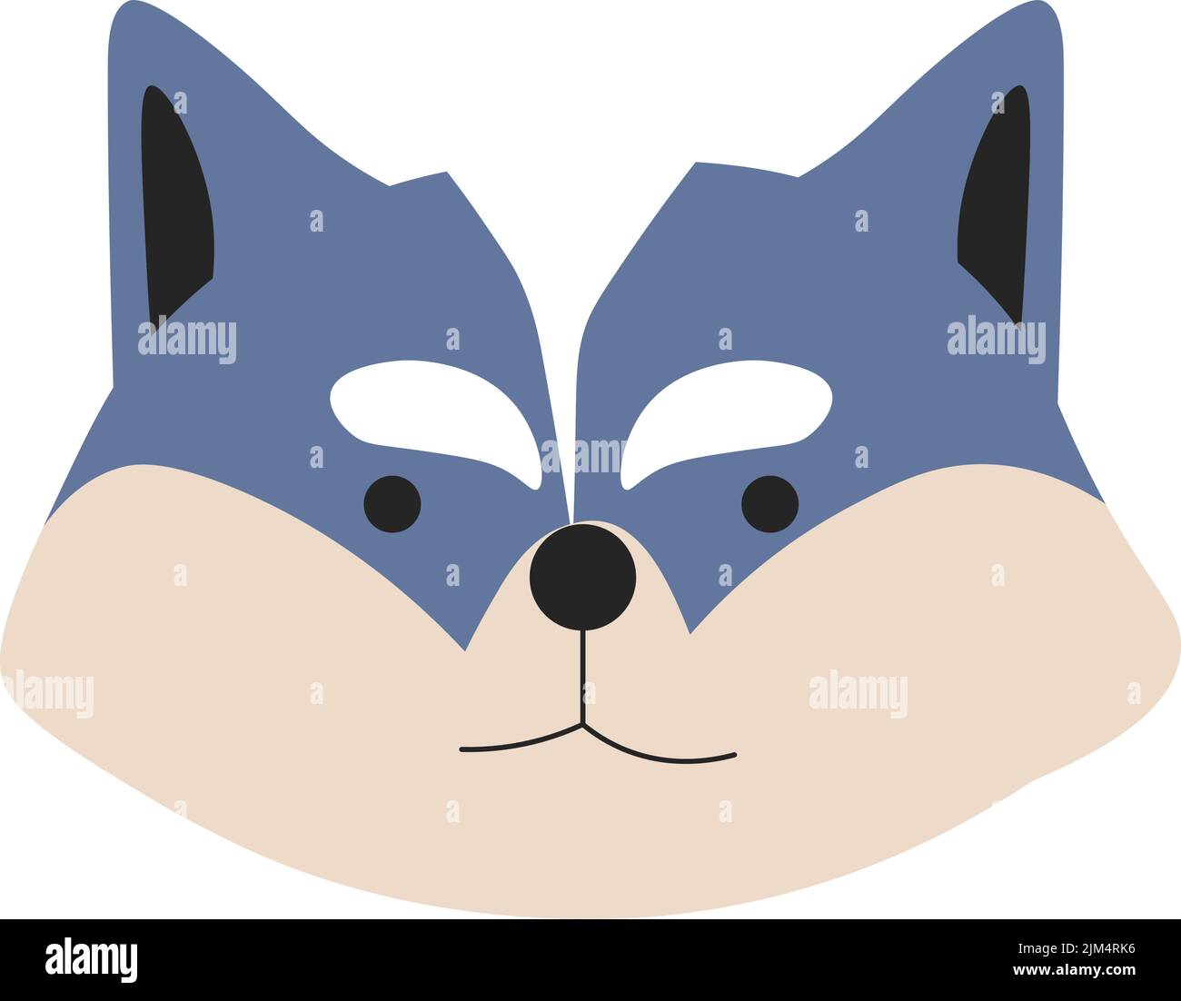 Husky Haustierportrait von Hundefiguren Stock Vektor