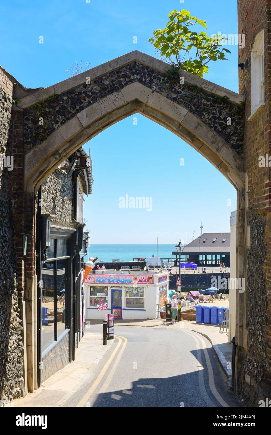 York Gate, Harbour Street, Broadstairs, Kent, England, VEREINIGTES KÖNIGREICH Stockfoto