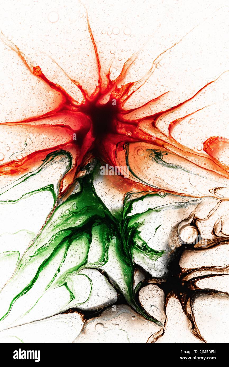 Ein abstraktes Aquarell von Hand bemalt Stockfoto