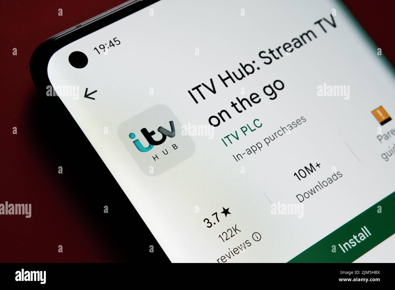 ITV-Hub Stockfoto