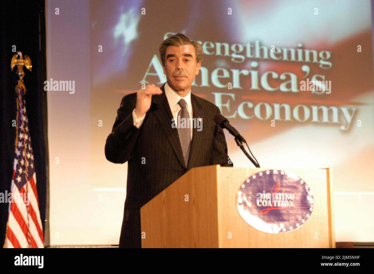 Büro des Sekretärs - Latin Small Business Economic Conference Stockfoto