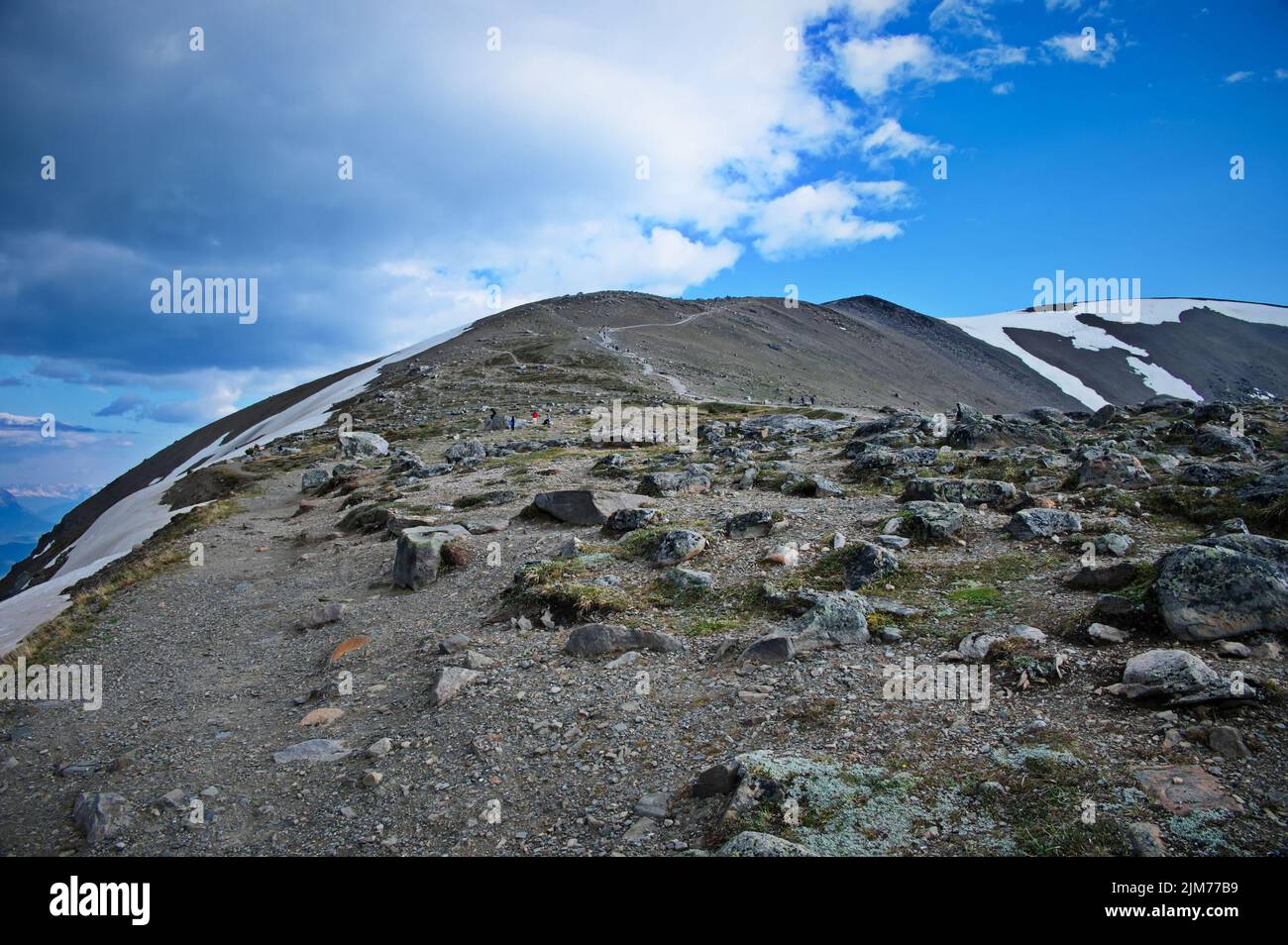Wandern in den kanadischen Rocky Mountains Stockfoto