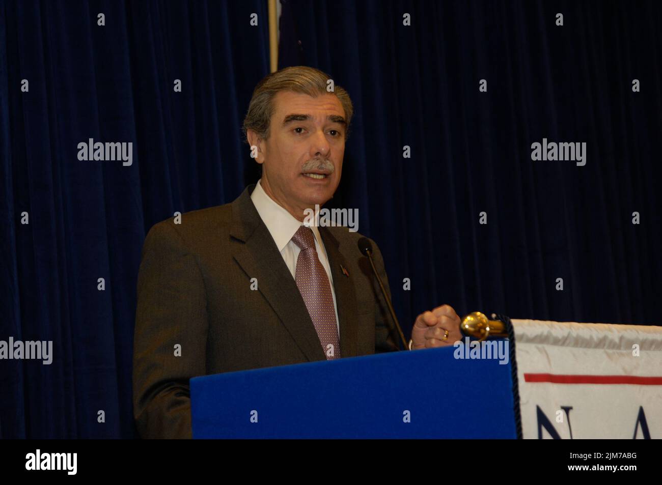 Büro des Sekretärs (Carlos Gutierrez) - Nationale Vereinigung der Großhändler Händler Stockfoto